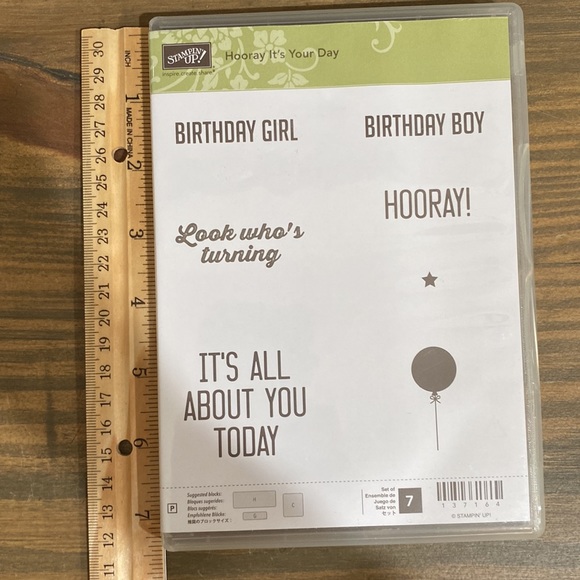 NWOT Stampin Up! Hooray It’s Your Day stamps - Picture 5 of 6